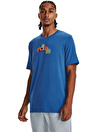 Under Armour Mavi Erkek Yuvarlak Yaka T-Shirt 1376803-481 UA CURRY SPLASH PART