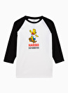 Vans Siyah - Beyaz Erkek Çocuk Bisiklet Yaka Yarım Kollu T-Shirt VN00086RYB21 HARIBO RAGLAN