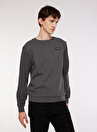 Discovery Expedition Antrasit Erkek Bisiklet Yaka Basic Sweatshirt D3WM-SWT26