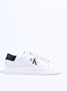 Calvin Klein Beyaz Erkek Deri Sneaker CLASSICCUPLOWLACEUP LTH ML