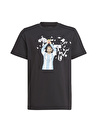 adidas Siyah Erkek Çocuk Bisiklet Yaka Kısa Kollu Düz T-Shirt IB4907 Y MESSI G T