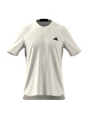 adidas HF7215-D4M TEE WHI Beyaz Erkek Yuvarlak Yaka Regular Fit T-Shirt