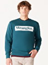 Wrangler Bisiklet Yaka Yeşil Erkek Sweatshırt W6F3I3G03 Bisiklet Yaka Sweatshirt