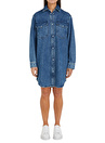 Tommy Hilfiger DNM LS SHIRT DRESS LEA Denim Elbise