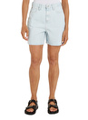 Tommy Hilfiger Yüksek Bel Normal Mavi Kadın Denim Şort DNM STRAIGHT SHORT HW LOLA