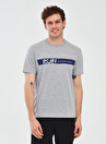 Skechers S241009-036 Graphic T-Shirt M Short Gri Melanj Erkek Bisiklet Yaka Regular Fit T-Shirt