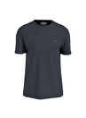 Calvin Klein Bisiklet Yaka Mavi Erkek T-Shirt K10K112724CHW