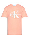 Calvin Klein Pembe Kadın T-Shirt META-MINIMAL MONOGRAM T-SHIRT