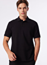 Network Siyah Erkek Slim Fit Polo T-Shirt 1090399