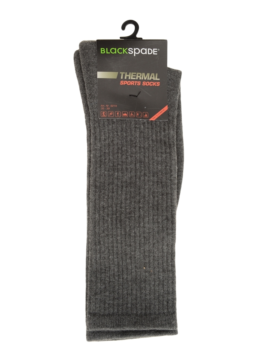 Blackspade Gri Kadın Termal Soket Çorap 9274 Thermal