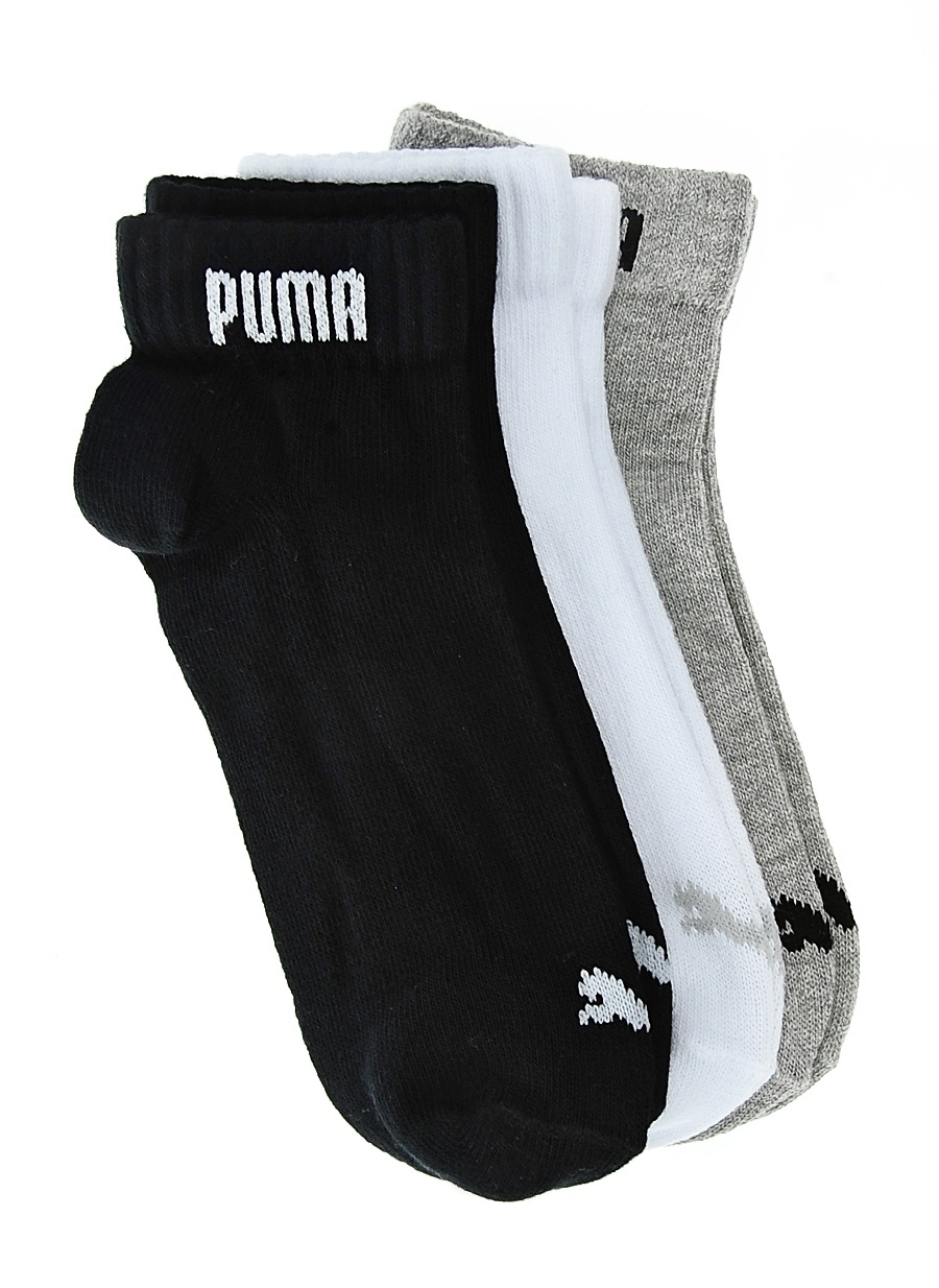 Puma Unisex Gri Kısa Spor Çorap
