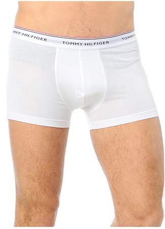 Tommy Hilfiger Beyaz Erkek Boxer 1U87903842 Stretch_1