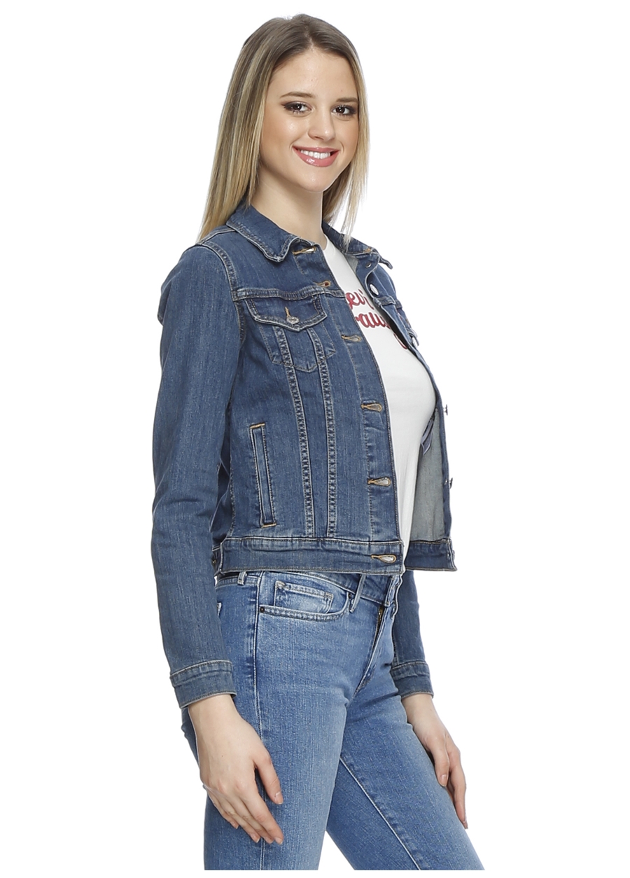 Levis Neon Lacivert Kadın Denim Ceket 29945-0014_3