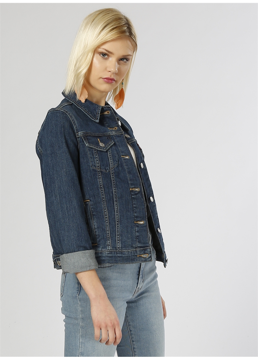 Levis Neon Lacivert Kadın Denim Ceket 29945-0014_5