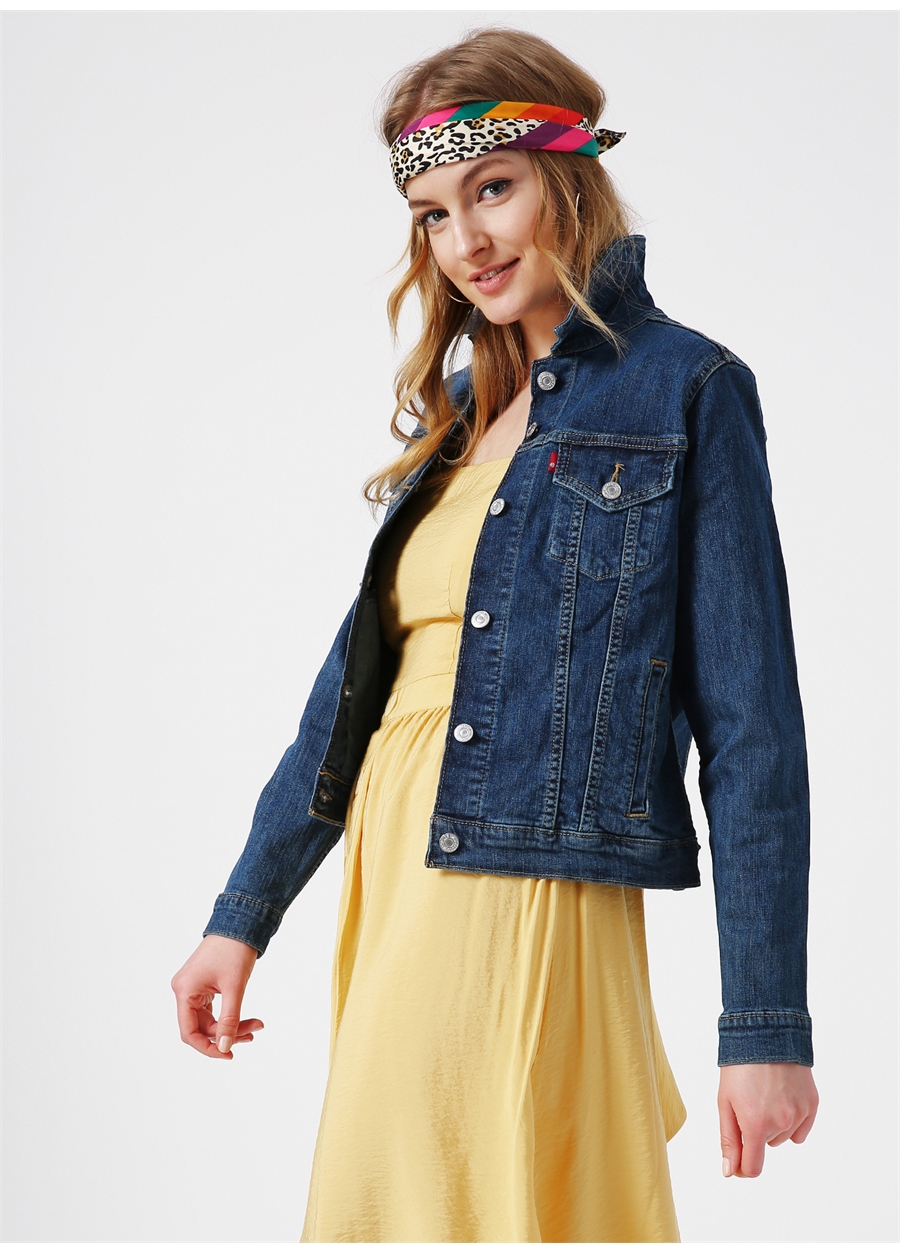 Levis Neon Lacivert Kadın Denim Ceket 29945-0014_7