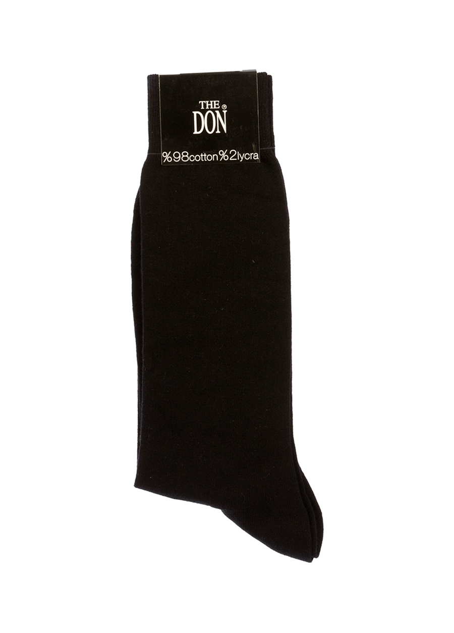 The Don Erkek Düz Siyah Uzun Çorap
