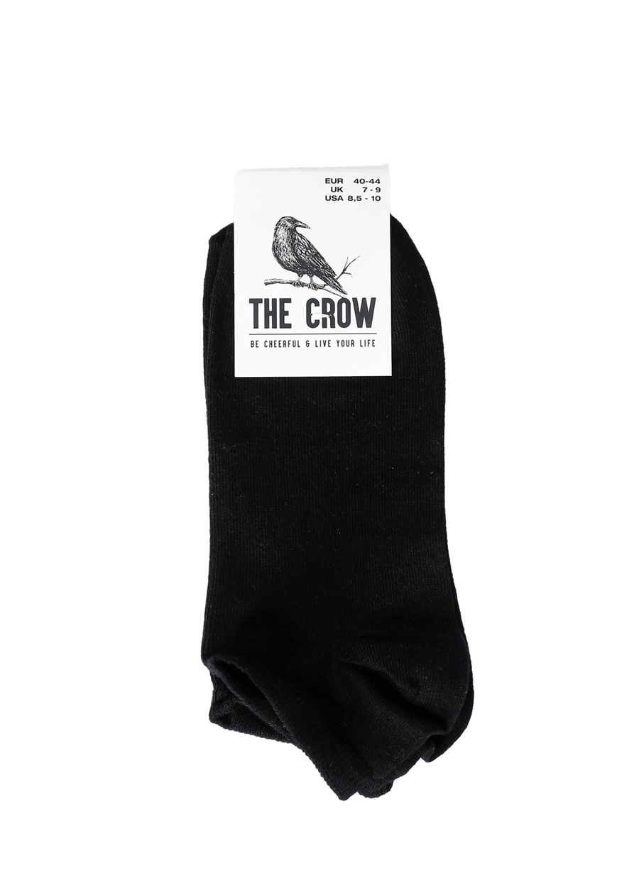 The Crow Siyah Erkek T-Shirt 1002 Patik Çorap