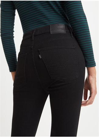 Levis Mile High Siyah Yüksek Bel Extra Skinny Kadın Denim Pantolon SUPER SKINNY BLACK G_10