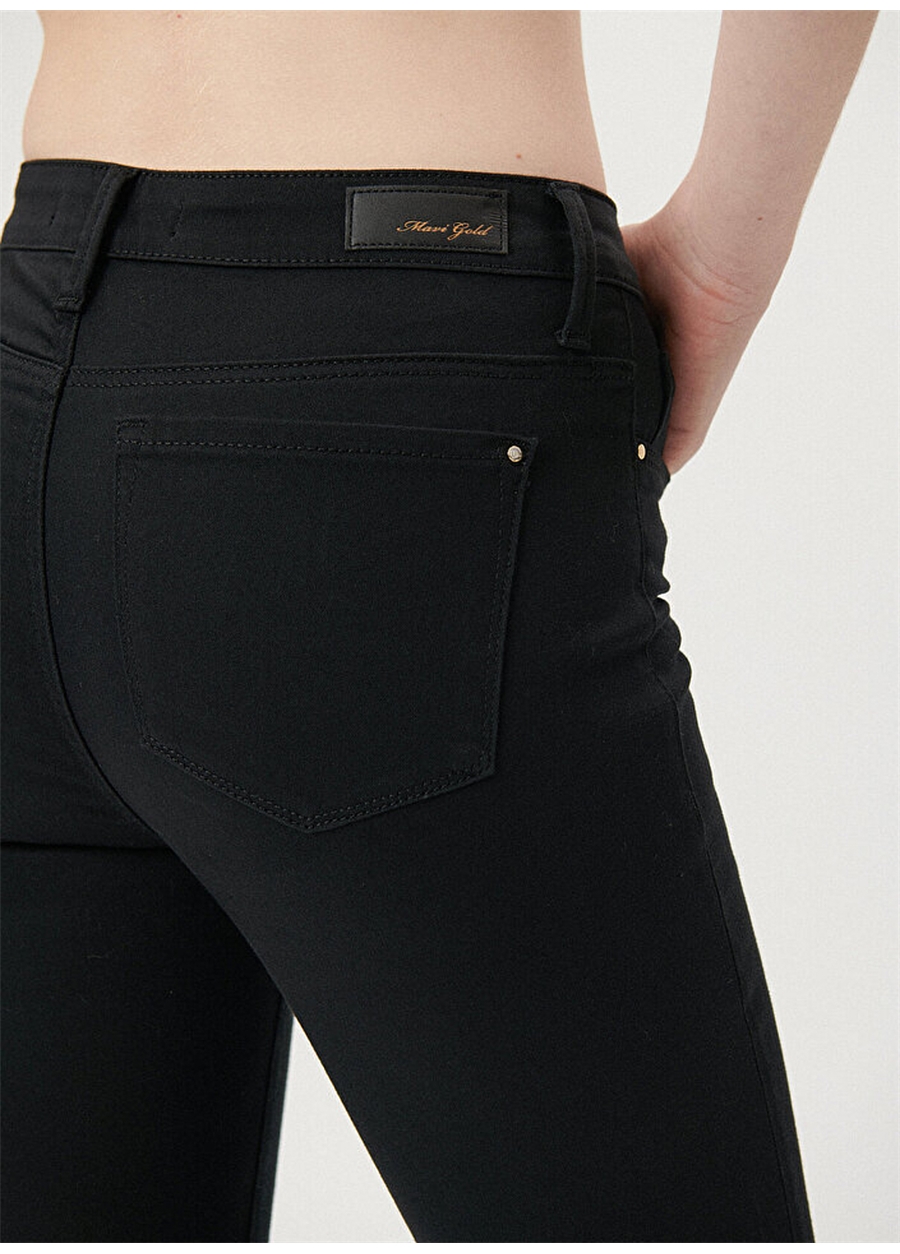 Mavi KENDRA Black GOLD NIGHTS Slim Straight Fit Kadın Denim Pantolon_7