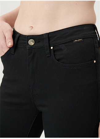 Mavi KENDRA Black GOLD NIGHTS Slim Straight Fit Kadın Denim Pantolon_8