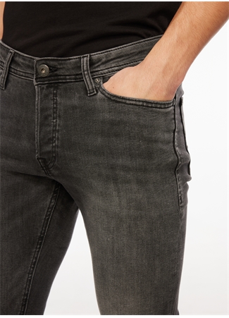 Jack & Jones 12159030_JJIGLENN Siyah Erkek Düşük Bel Slim Fit Denim Pantolon_3