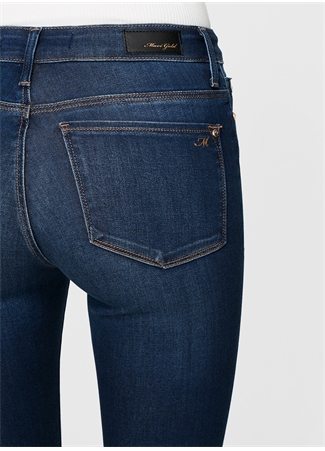 Mavi Yüksek Bel Dar Paça Super Skinny Kadın Denim Pantolon ALISSA Dark Golden_5