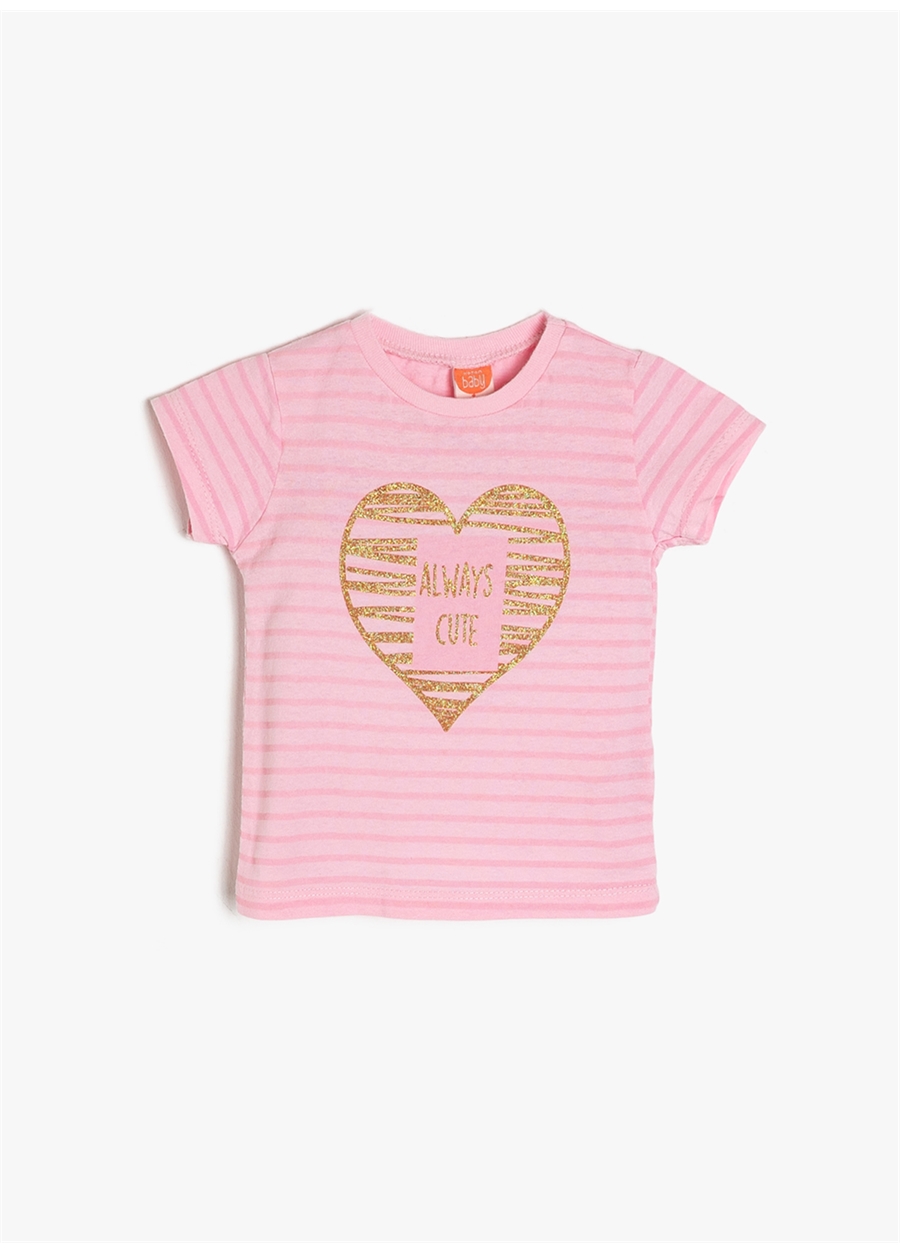 Koton Pembe Kız Bebek T-Shirt 9YMG19072OK