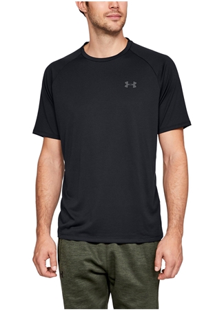 Under Armour 1326413-001-UA Tech SS Tee Siyah Erkek T-Shirt_2