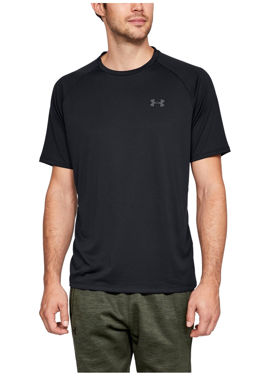 Under Armour 1326413-001-UA Tech SS Tee Siyah Erkek T-Shirt_2