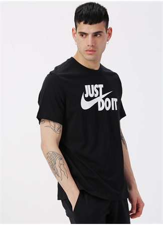 Nike Siyah - Beyaz Erkek T-Shirt AR5006-011 M TEE JUST DO IT SWOOSH_2