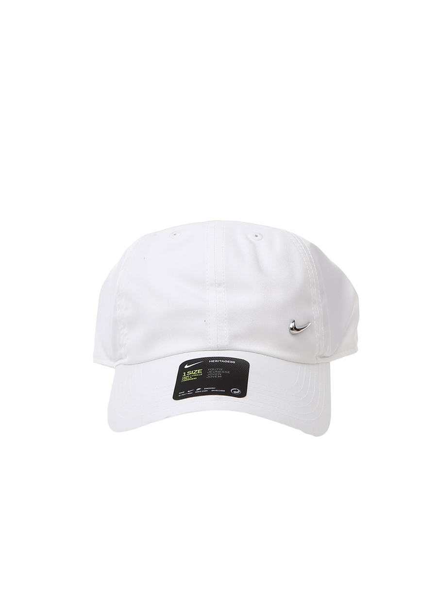 Nike Beyaz Unisex Çocuk Şapka AV8055-100 Y NK H86 CAP METALSWOOSH