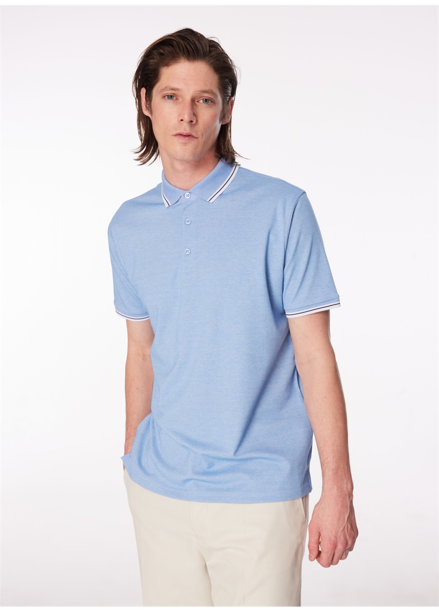 Fabrika Comfort Mavi Erkek Polo Yaka Regular Fit Polo T-Shirt CM DS 01 02
