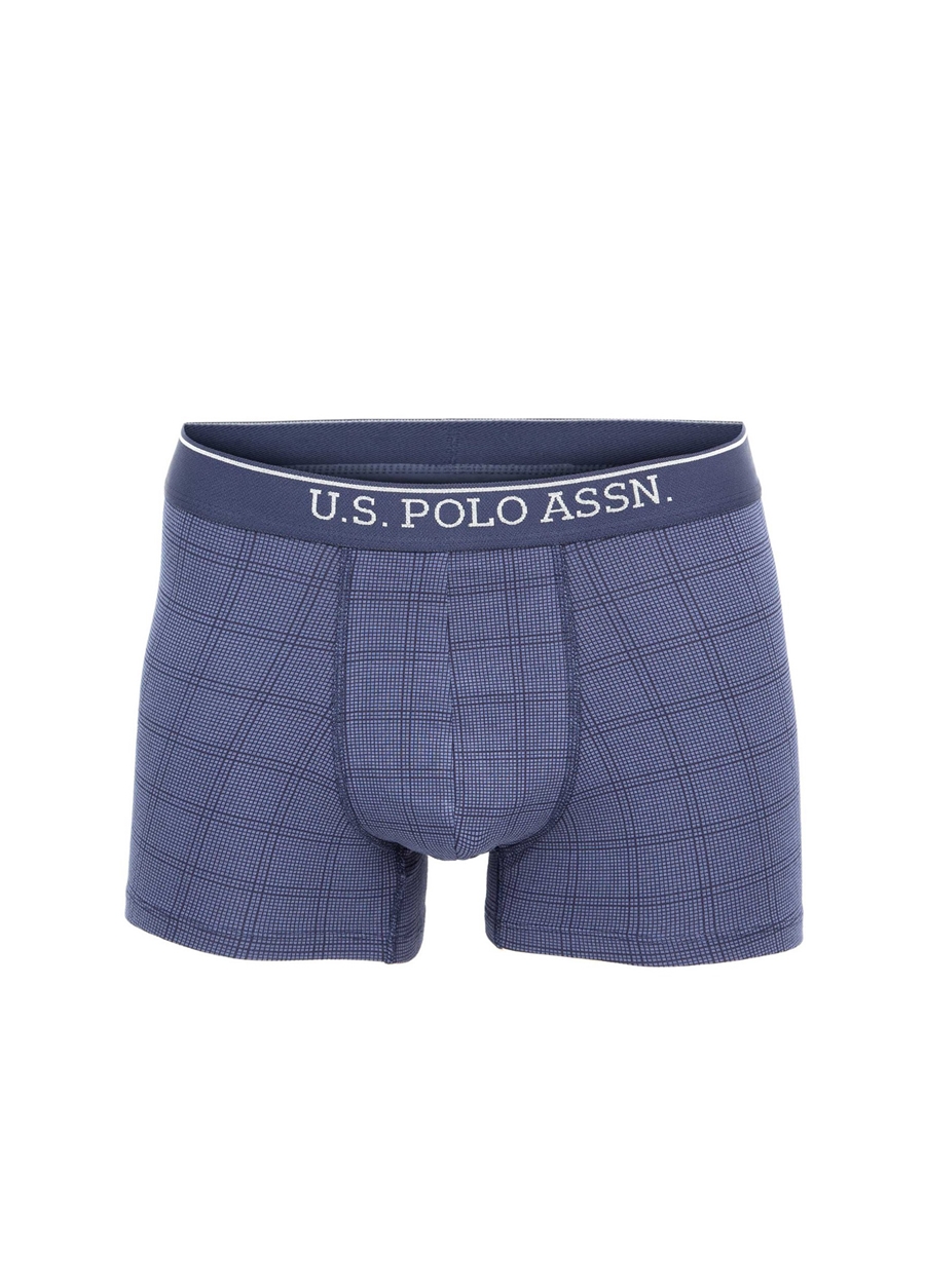 U.S. Polo Assn. Standart Kalıp Düz Lacivert Erkek Boxer - I081CS0LT.000.80263Y