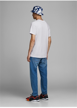 Jack & Jones O Yaka Düz Beyaz Erkek T-Shirt 12156101 JJEORGANIC BASIC TEE SS_1