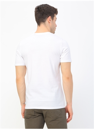 Jack & Jones O Yaka Düz Beyaz Erkek T-Shirt 12156101 JJEORGANIC BASIC TEE SS_5