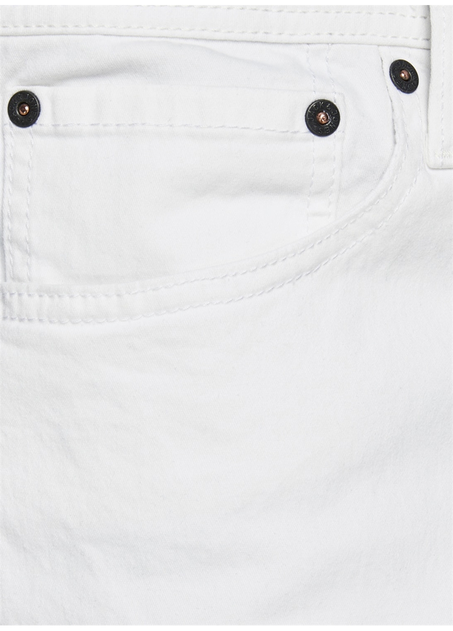 Jack & Jones Beyaz Erkek Chino Şort 12165892 JJIRICK ORIGINAL_5