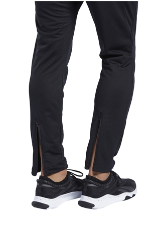 Reebok Fj4057 Wor Knit Pant Bağlamalı Fitted Düz Siyah Erkek Eşofman Altı_4