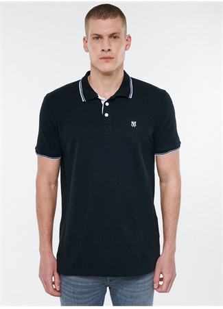 Mavi Düz Siyah Erkek Polo T-Shirt 064164-900 POLO TİŞÖRT Siyah_1