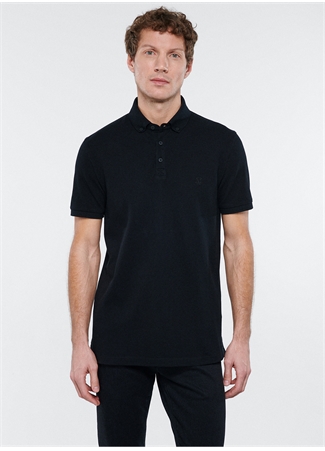 Mavi Düz Siyah Erkek Polo T-Shirt 063247-900 POLO TİŞÖRT Siyah_2