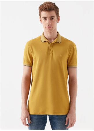 Mavi Düz Hardal Erkek Polo T-Shirt 065920-30719 POLO TİŞÖRT Hardal_2