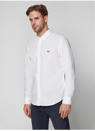 Levis 86625-0002 Ls Battery Shirt Slim Beyaz Erkek Gömlek_1