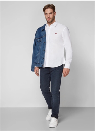 Levis 86625-0002 Ls Battery Shirt Slim Beyaz Erkek Gömlek_2