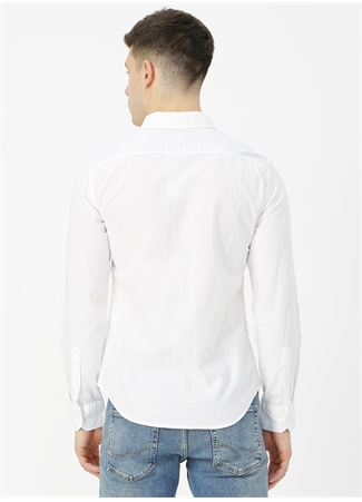 Levis 86625-0002 Ls Battery Shirt Slim Beyaz Erkek Gömlek_4