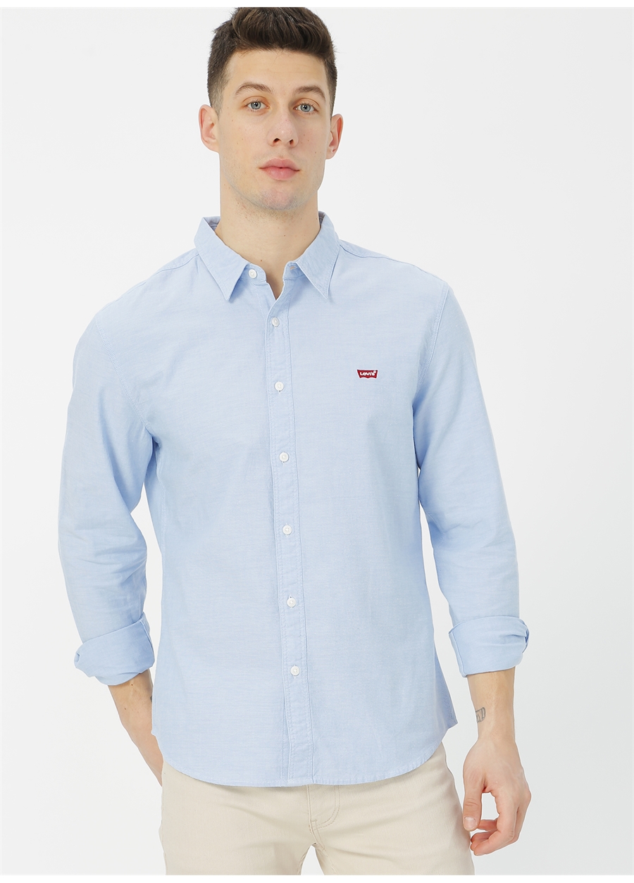 Levis 86625-0005 Ls Battery Shirt Slim Mavi Erkek Gömlek_2