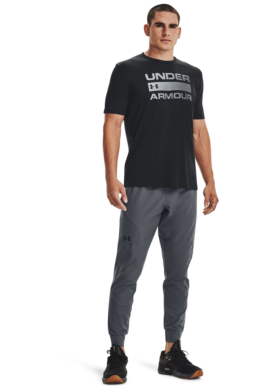 Under Armour 1329582 Team İssue Wordmark SS Siyah Erkek T-Shirt_2