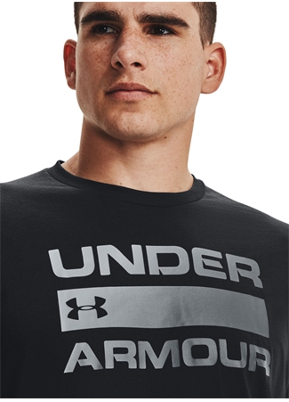 Under Armour 1329582 Team İssue Wordmark SS Siyah Erkek T-Shirt_3