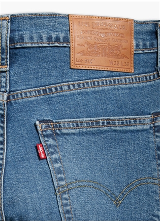 Levis 512 İndigo Erkek Normal Bel Dar Denim Pantolon CORFU SPANISH ANGELS 28833-0787_5