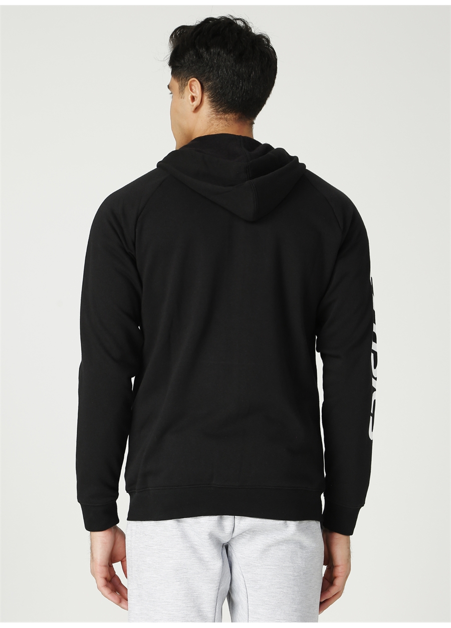 Asics Siyah - Beyaz Erkek Sweatshirt 2031A983-001 BIG ASICS FZ HOODIE_3