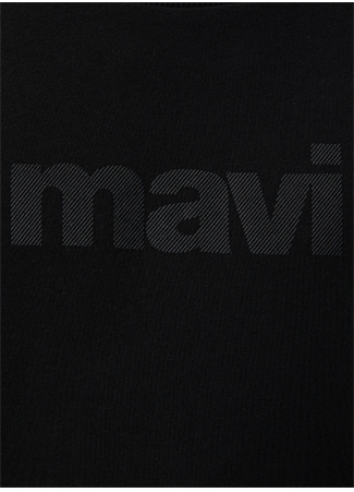 Mavi Bisiklet Yaka Siyah Erkek Sweatshirt 066303-900 MAVİ BASKILI SWEATSHIRT_5