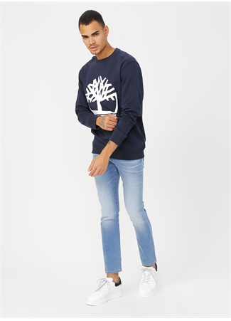 Timberland Lacivert Erkek Sweatshirt - TB0A2BJ8U101 YC CO_1